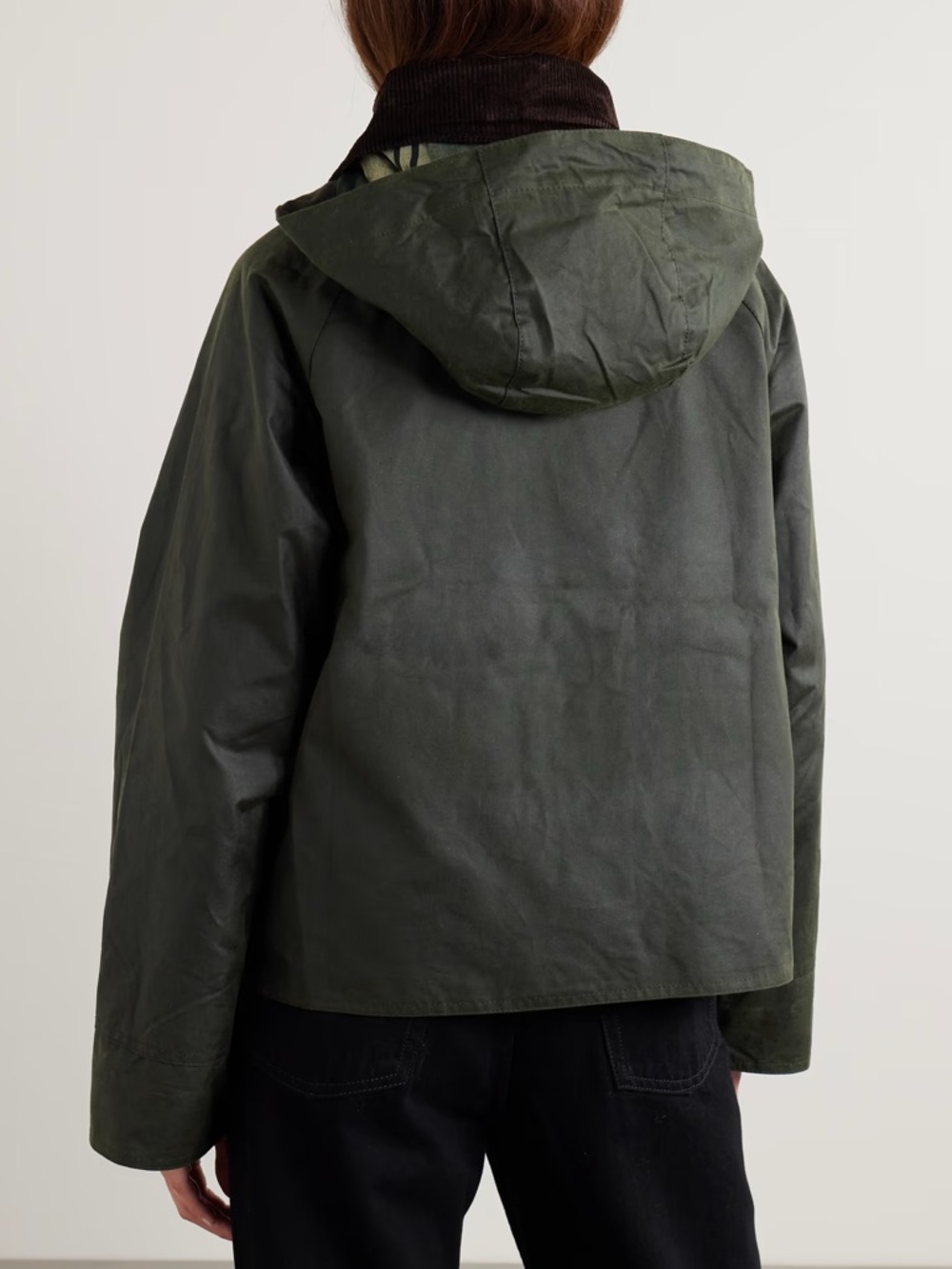 Barbour Reighton Hooded Wax Jacket - Picture 4 of 13